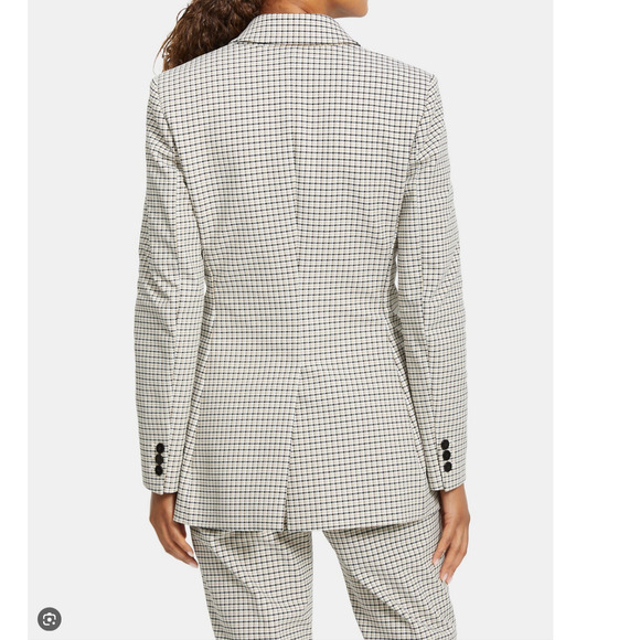 Theory Power Jacket in Checked Nylon - Picture 3 of 11